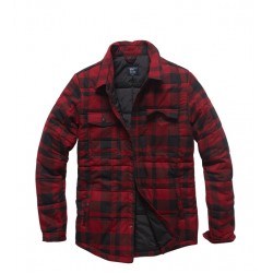 Куртка Squared padded 3028 Red check | Vintage Industries