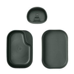 Набор посуды 3 предмета CAMP-A-BOX BASIC Olive Green | WILDO