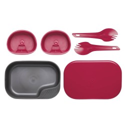 Набор посуды 6 предметов CAMP-A-BOX DUO LIGHT GREEN Raspberry | WILDO