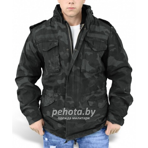Куртка зимняя Regiment M65 Jacket Black camo | Surplus фото 1
