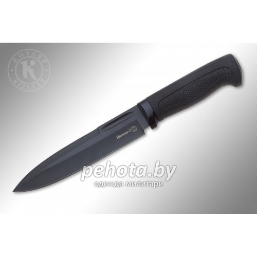 Нож Иртыш-2 Вороненный Elastron | Кизляр фото 1