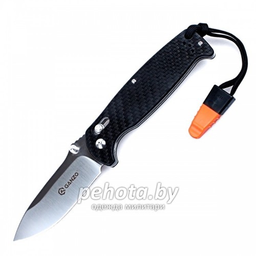 Нож складной G7411-CF-WS Black | Ganzo фото 1