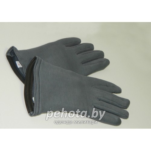 Перчатки утепленные с кожаными вставками Shadow Grey | Армия Бельгии фото 1