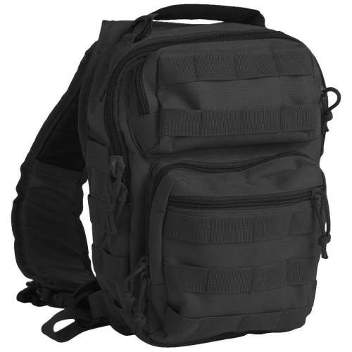 Рюкзак однолямочный Assault Pack SM Black | Mil-Tec фото 1
