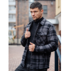Рубашка Square+padded 3545 grey check | Vintage Industries фото 9