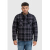 Рубашка Square+padded 3545 grey check | Vintage Industries фото 16