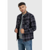 Рубашка Square+padded 3545 grey check | Vintage Industries фото 15