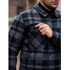 Рубашка Square+padded 3545 grey check | Vintage Industries фото 4