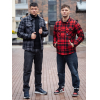 Рубашка Square+padded 3545 red check | Vintage Industries фото 12