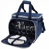 Сумка-холодильник с набором посуды 4100-6 Синяя | Арктика фото 2