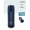 Термос Питьевой 420 мл 701-420 Текстурный синий | Арктика фото 5