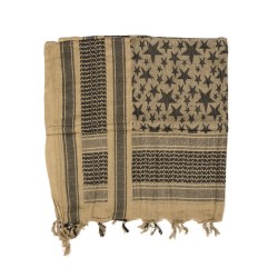 Арафатка Шемаг Stars койот-черный | Mil-Tec