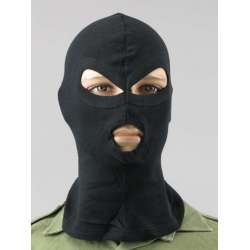 Балаклава трех-точечная хлопковая Black | Mil-tec