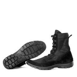 Ботинки с высокими берцами 5235 С BREEZE Black | Garsing