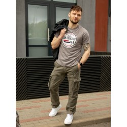 Брюки Vintage Cargo Olive Light | Abercrombie & Fitch