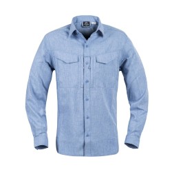 Рубашка Defender Mk2 Gentleman Shirt Melange Light Blue | Helikon-Tex