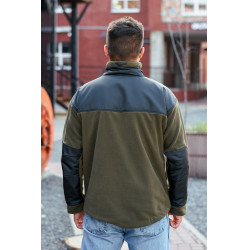 Флис Classic Olive green/black | Army Stroll