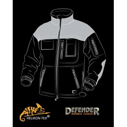 Кофта флисовая DEFENDER Black | Helikon- Tex