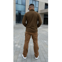 Кофта флисовая Alpha Tactical Coyote | Helikon- Tex