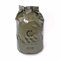 Гермомешок Dry Bag 40л без лямок хаки | Следопыт