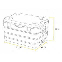 Изотермический контейнер 2000-60 Синий | Арктика