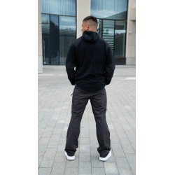 Кофта флисовая Alpha Hoodie Black | Helikon-tex