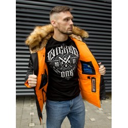 Куртка Аляска HUSKY DENALI Black/Orange | Nord Denali