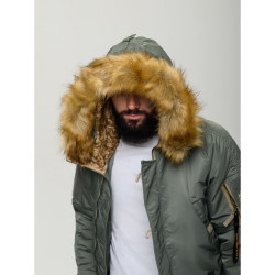 Куртка Аляска Husky MILITARY 2024 Olive Green | Nord Denali