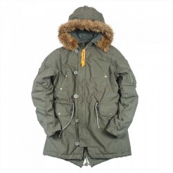 Куртка Аляска N3B FISHTAIL Olive/Olive | Nord Storm