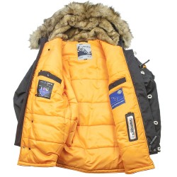 Куртка Аляска Oxford 2.0 Compass Black/Orange | Nord Denali