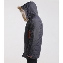 Куртка Аляска OXFORD Grey Black/Orange | Apolloget