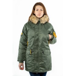 Куртка Аляска женская WMN Sage Green/Yellow | Apolloget