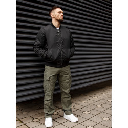 КУРТКА БОМБЕР ROW 2219 BLACK | VINTAGE INDUSTRIES