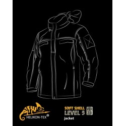 Куртка Soft Shell Level 5 Coyote | Helikon-Tex