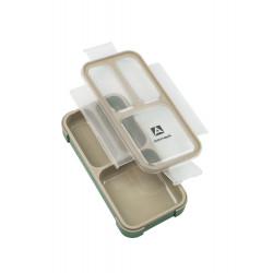 Ланч-бокс с отделениями на 0.42л 034-420 Зеленый/Бежевый | Арктика
