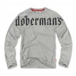 Лонгслив Doberman's Серый LS17 | Dobermans Aggressive
