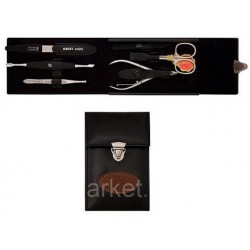 Маникюрный набор мужской A6416N Черный | Mertz