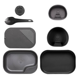 Набор посуды 7 предметов CAMP-A-BOX Complete Black/Dark Grey| WILDO