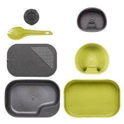 Набор посуды 7 предметов CAMP-A-BOX Complete Lime/Dark Grey| WILDO