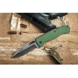 Нож складной Ute 440C BlackWash Green G10 | Kizlyar Supreme