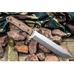 Нож Survivalist X AUS-8 StoneWash Walnut | Kizlyar Supreme