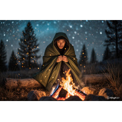 Плед/Одеяло 1,45м*2,10м Olive | Army Stroll