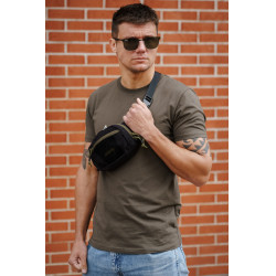 Поясная сумка Possum Black/Olive Green | Army stroll