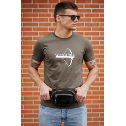 Поясная сумка Possum Black/Olive Green | Army stroll