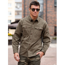 Рубашка Military Classic Olive | HAPPER & NEYER
