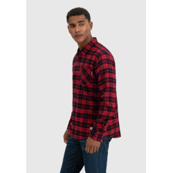 Рубашка Riley flannel 23103 red check-Riley | Vintage Industries