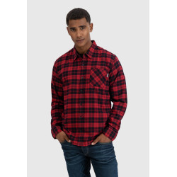 Рубашка Riley flannel 23103 red check-Riley | Vintage Industries