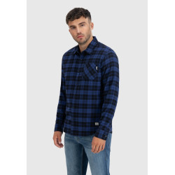 Рубашка Riley flannel 23103 royal check-Riley | Vintage Industries