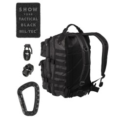 Рюкзак US ASSAULT PACK 40L TACTICAL BLACK | Mil-tec