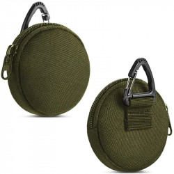 Тактический мини-подсумок на карабине olive | Army Stroll